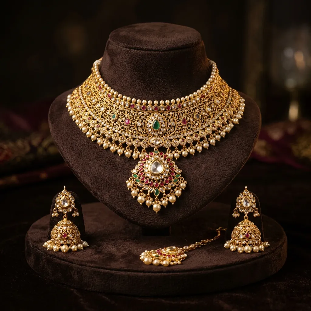 Exquisite BIS 916 Hallmark Bridal Jewellery in Beed